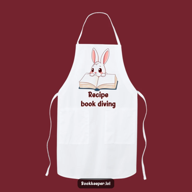 Funny Rabbit Kitchen Apron: Chef Rabbit's Ledger, Perfect Funny Gift