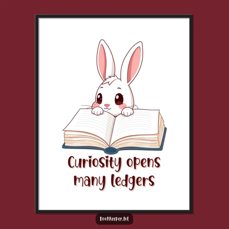 Free Printable Rabbit Wall Art: Funny Ledger Peek Downloadable Decor for Nurseries