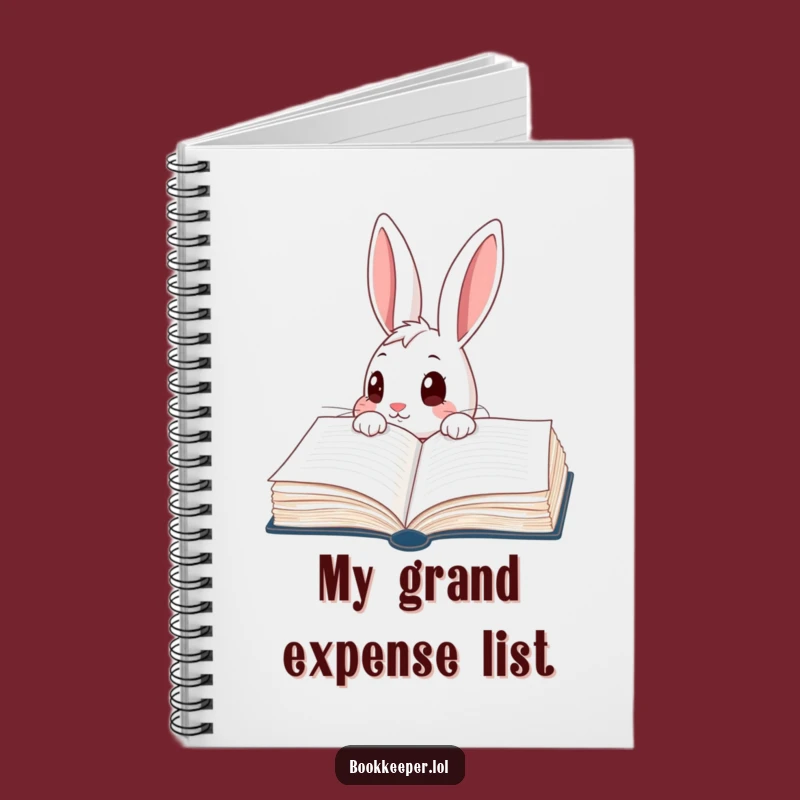 Funny Rabbit Ledger Notebook: Record Your Discoveries, Great Funny Gift