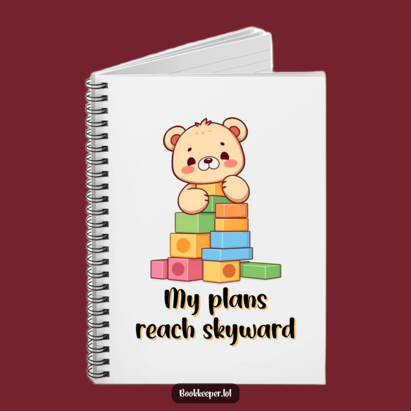 Funny Bear Cub Building Blocks Notebook: Jot Down Fun, Great Funny Gift